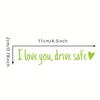 Rearview Mirror Decal Mirror Stickers for Cars I Love You Drive Safe Emblem Labels for Truck Bumper Vehicles Exterior Decor