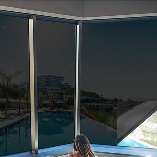 Односторонняя оконная пленка, солнцезащитная, неклейкая, взрывозащищенная, невыцветающая изоляционная пленка для дома