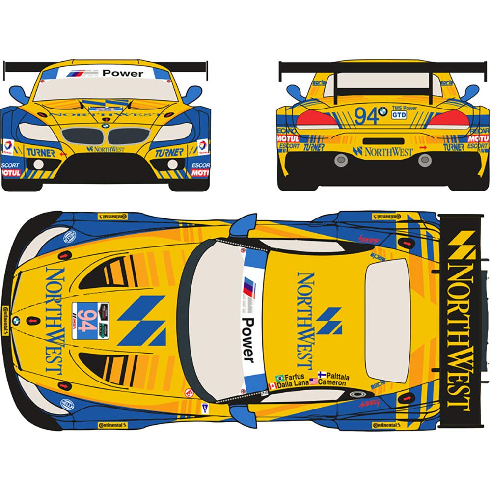 Наклейка BMW Z4 GT3 Car Daytona 24 Hours 2014 RDE24/006 1/24 No.94