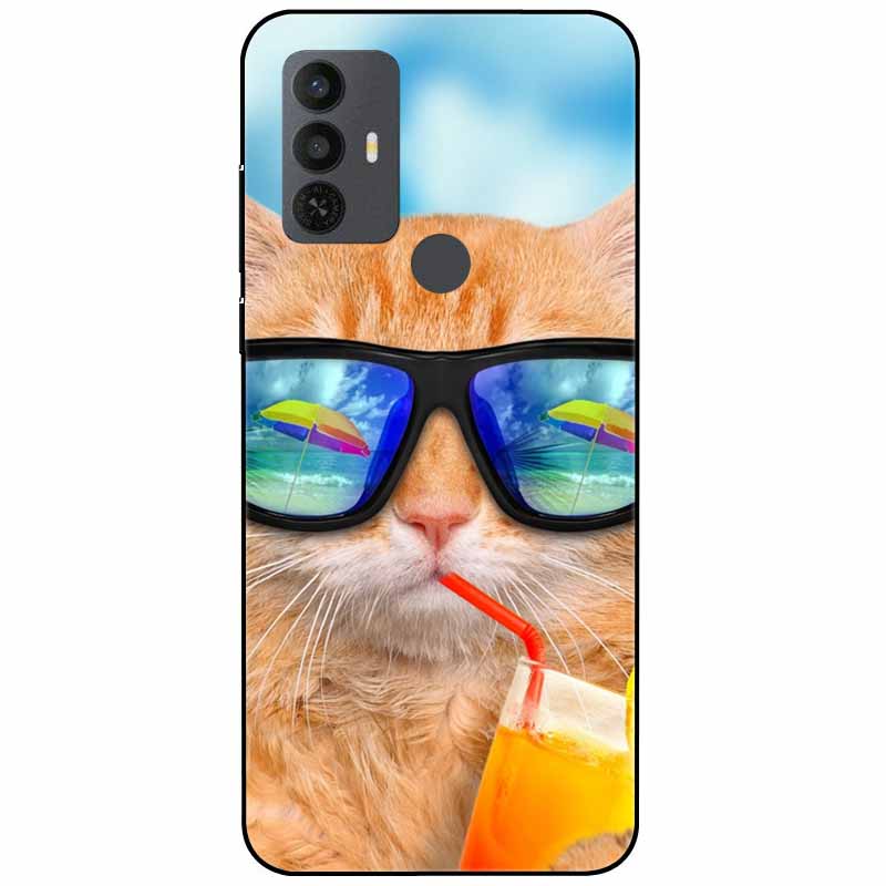Для чехла TCL 30 SE 305 6.52'' Силиконовый Мягкий Модный ТПУ Чехол для Телефона для TCL 305 306 30SE Чехол 6165A Бампер Funda для TCL30SE 405
