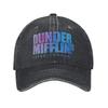 Dunder Mifflin Paper Company Inc Логотип The Office Бейсболки Винтажные Джинсовые Головные уборы Для улицы Путешествия Регулируемые Кепки Шляпа