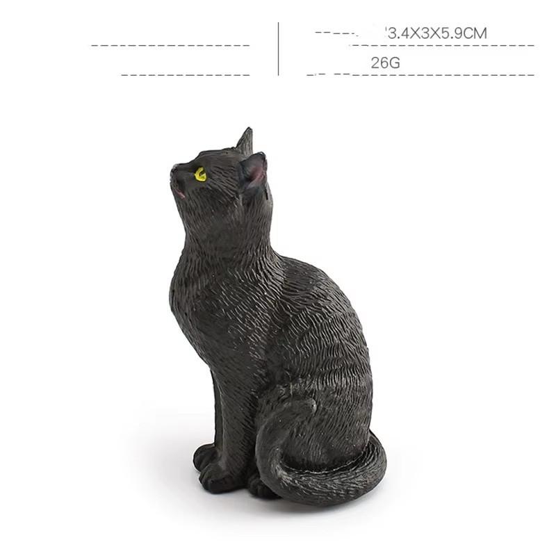 1pc Mini Realistic Cat Figurine Set Cute Orange Tabby British Shorthair Toy Kittens for Kids Decoration Resin Decorative Ornaments