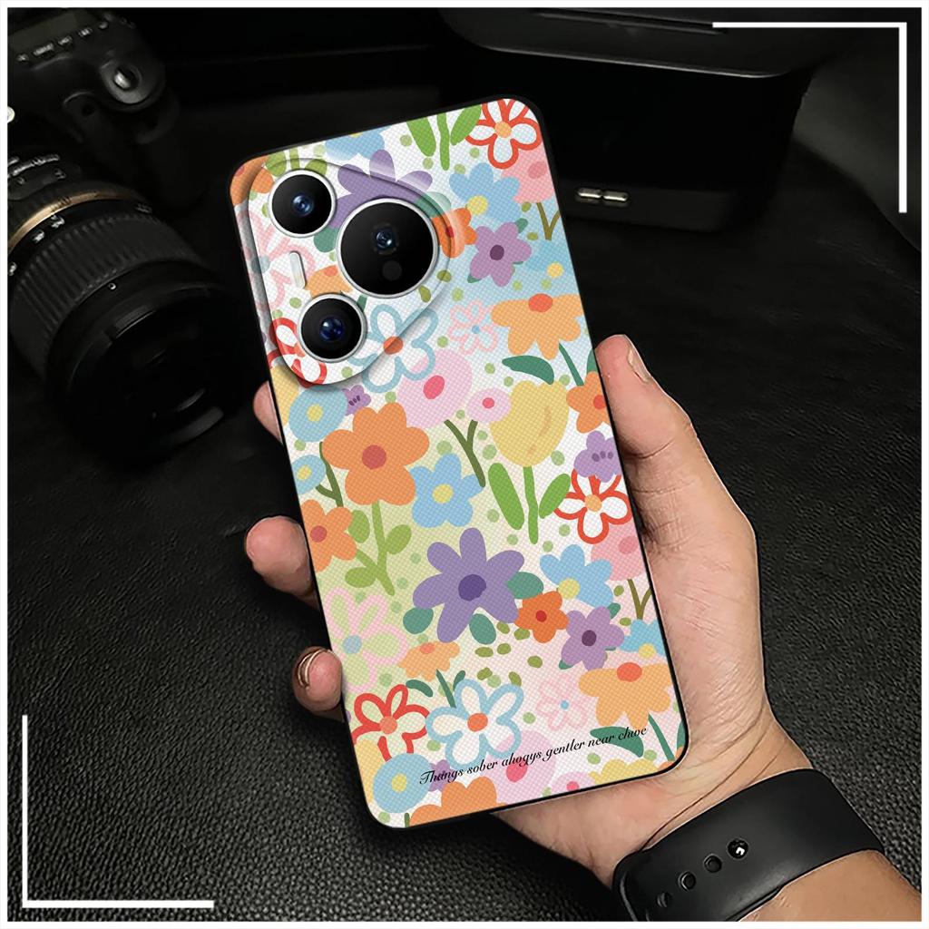 Масляная живопись Пылезащитный чехол для телефона для Huawei P70 Pro/Pura 70 Pro+ Ударопрочный ТПУ Прочный Мультяшный Полная защита Мягкий чехол