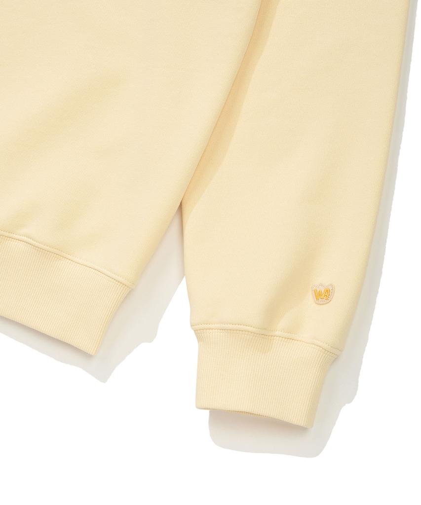 WACKY WILLY Collared Color Block Sweatshirt Yellow