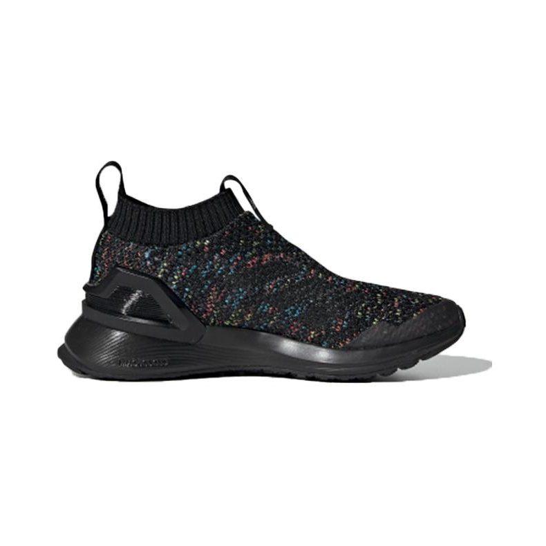adidas Rapidarun Износостойкие Дышащие Средней Высоты Детские Беговые Кроссовки Черно-Разноцветные Для Детей Возрастом 3-7 Лет D97015