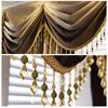 1/2/3M Curtain Trims Crystal Beads Decoration Lace Tassel Accessories Pendant Ball Pumpkin Beads Decor Edge Ribbon Upholstery