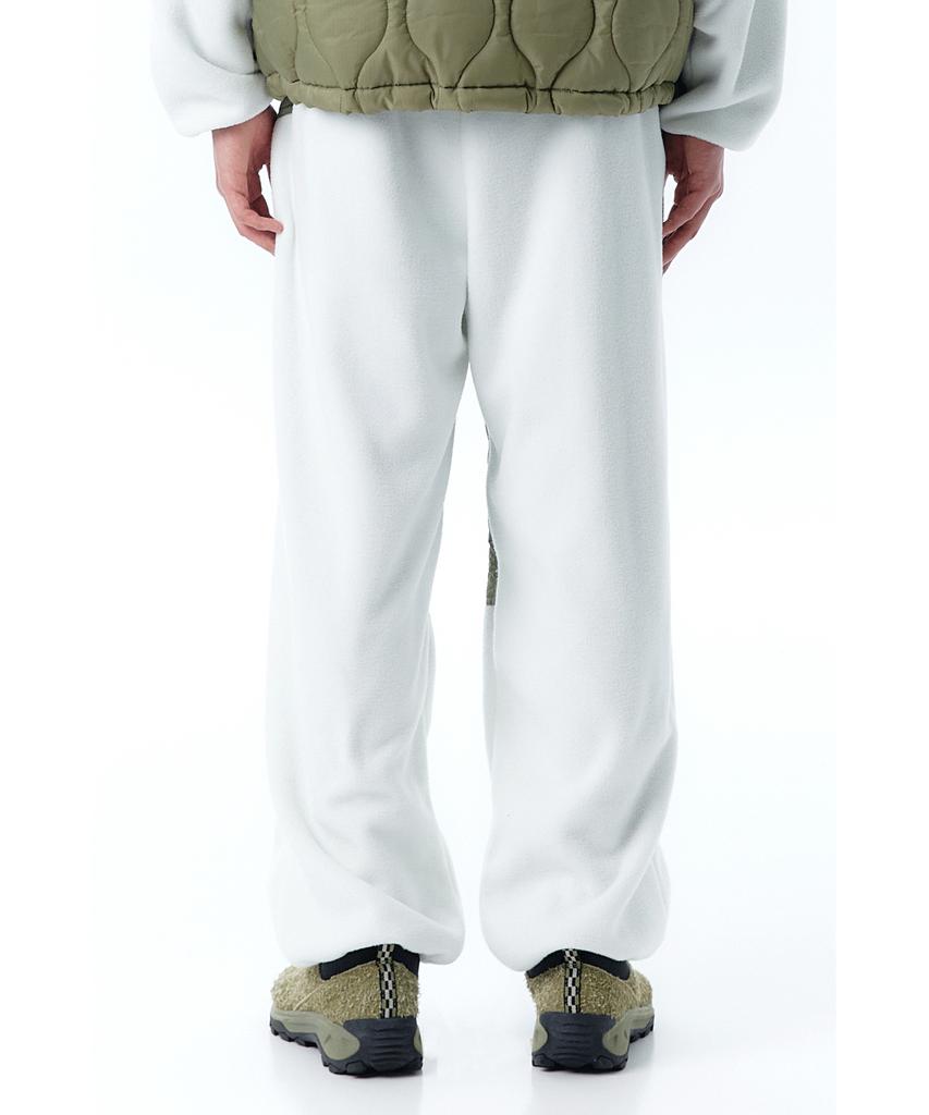 OHY B.S Fleece Pants-Ivory/Khaki