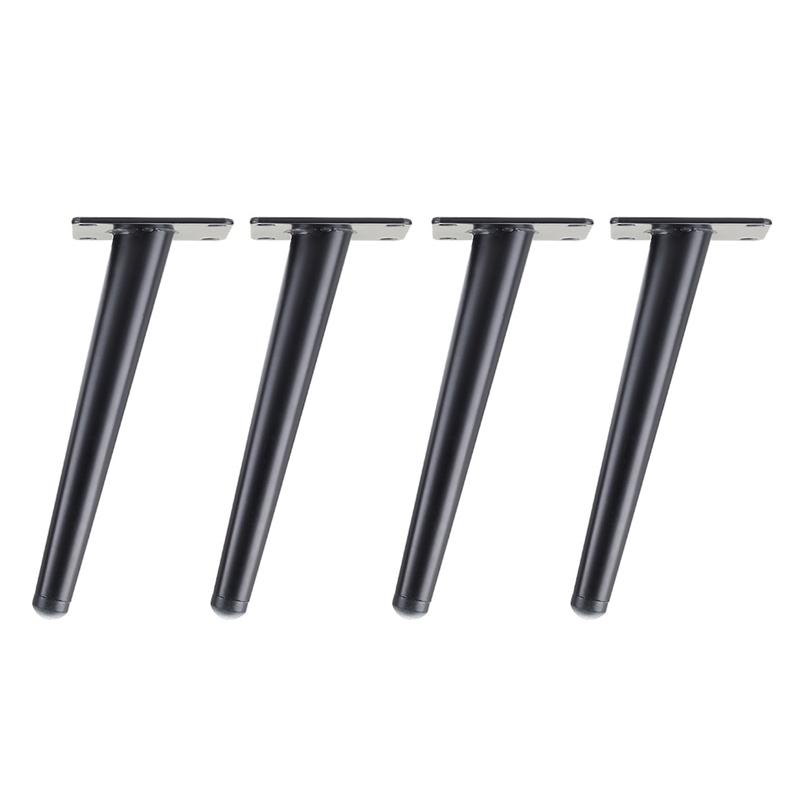 4Pcs Furniture Legs Coffee Table Legs, Black and Gold Metal Home DIY Projects Sofa Leg TV Cabinet Leg,Chair Leg,Ottoman Leg