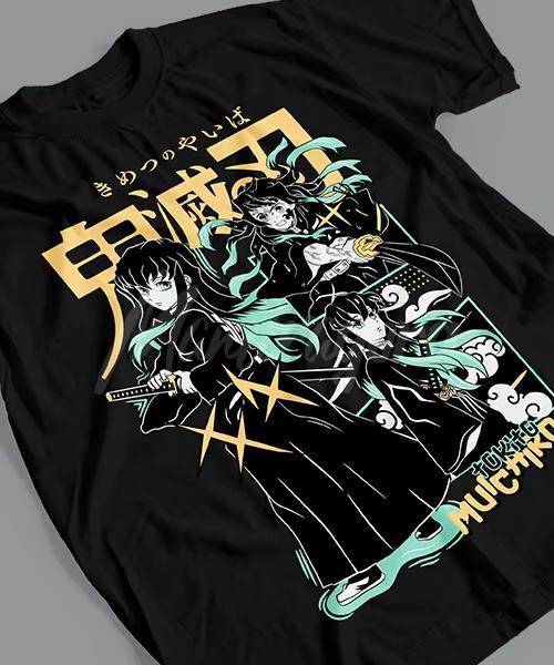 Anime Demon Slayer Muichiro Tokito Estados Printed Tshirt Mens and Womens Tshirt Mens Top Sports Tshirt Mens Tshirt New