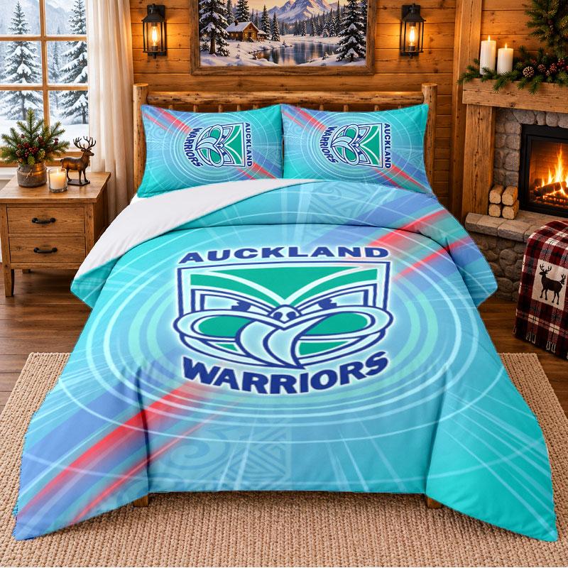 Printed 3Pcs Bedding Set Wigan Warriors Pattern Bed Sheet Pillowcase For Bedroom Decor