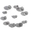 Alloy Round Beads Accessories Loose Beads For Jewelry Component Making DIY Bracelet Necklace Earring