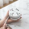Round Design Universal Power Strip 3 USB Ports USB Charger Plug Portable Extension Socket  Bedside