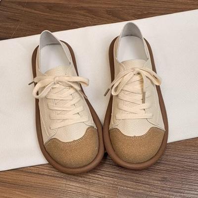 Мода Мода Простые женские плоские кроссовки 2025 Универсальные на шнуровке Низкий каблук Мягкая подошва Плоская обувь Новая дышащая удобная женская обувь