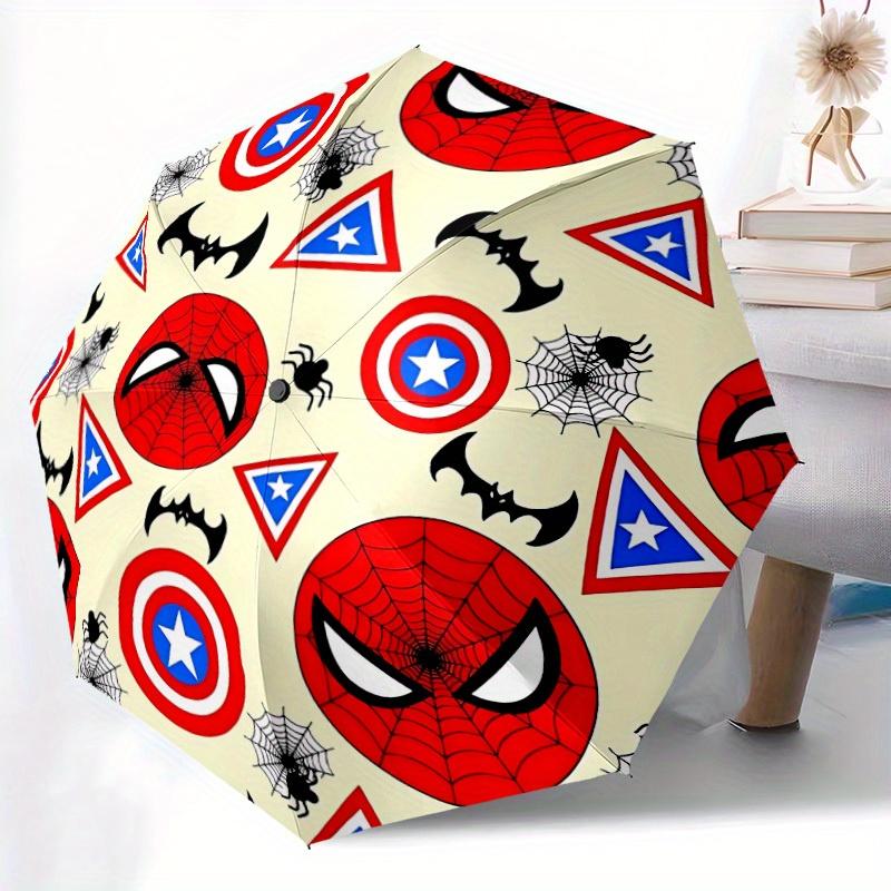 1pc Spider-Man 8-Rib Automatic Folding Umbrella, Portable & Foldable, All-Season Portable Umbrella for Women & Men yy250731196