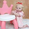 BZDOLL 55 см, мягкая силиконовая кукла реборн с 3D-краской, игрушка для девочки, реалистичная принцесса для малышей, Лиза Бебе, нарядное платье Boneca, подарок