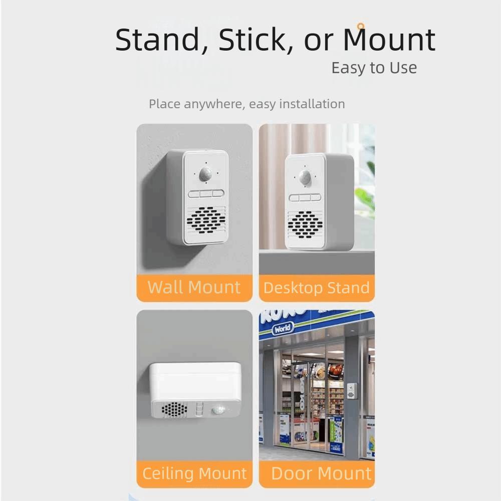 Anti-theft Voice Announcement Alarm PIR Motion Sensor Entry Door Sensor Access Alarm