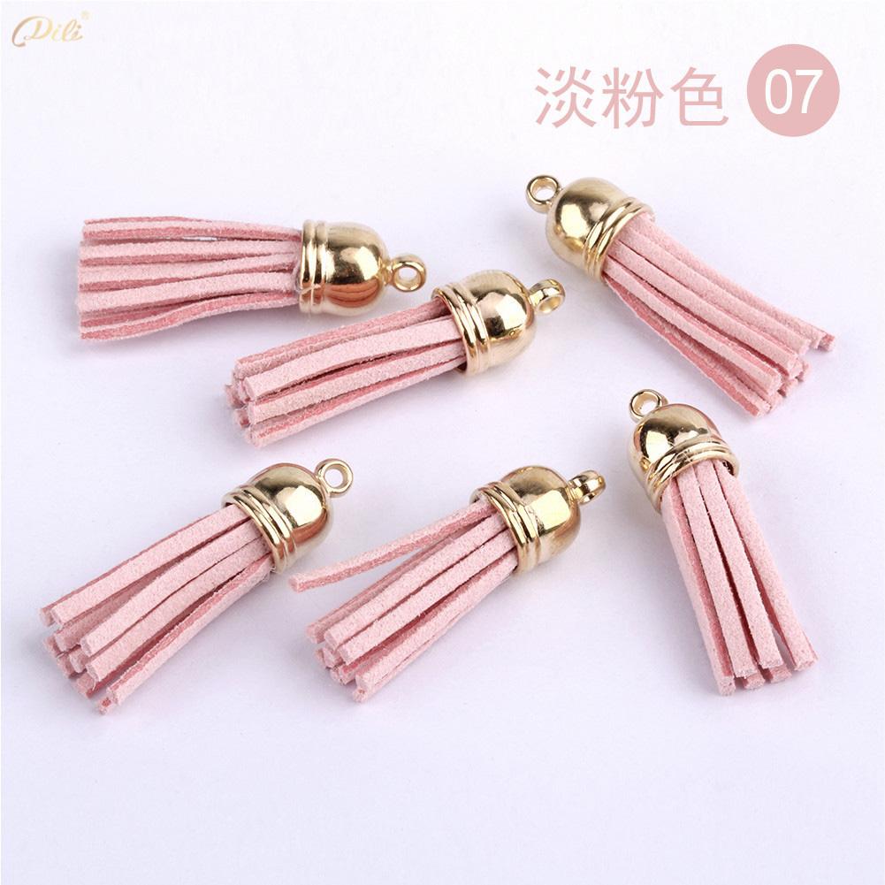 5/10/20Pcs 38mm Mini Leather Tassels Keychain Tassels For DIY Crafts Charms Earrings Bracelets Jewelry Making Supplies