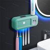 Ultraviolet Toothbrush Holder Sterilizer Automatic Toothpaste Dispenser Squeezer Bathroom Accessories Set