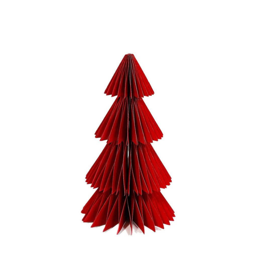 3D Honeycomb Foldable Christmas Tree Ornament for Desktop and Window Display