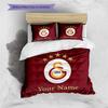 Постельное белье с индивидуальным именем Galatasaray Pride, Комплект одеял, Пододеяльник, Наволочка, Домашний подарок на день рождения (1 пододеяльник + 2 наволочки, без наполнителя)