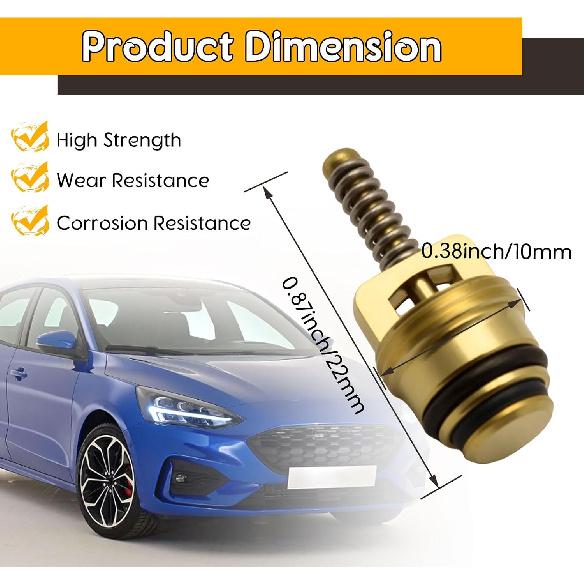30Pcs M10 Brass AC Valve Cores Fit For Ford GM Chrysler 134A and R12 System | Air Conditioning Valve Cores Fit For BAS03009 MT0065 59356 Ford