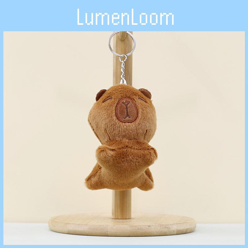 Adorable Capybara Plush Keychain Cute Cartoon Stuffed Animal Doll For Bags
