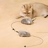 1pc Plush Wind-Up Mouse Toy for Cat Kitten Interactive Toy Realistic Moving Wind-up Mouse Cat Chase Toy Kitten Game Pet Supplies