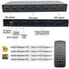 4x4 HDMI-compatible Matrix Switch 4K HDR HDTV-compatible Matrix Switcher Splitter 4 In 4 Out Box HDCP 2.2