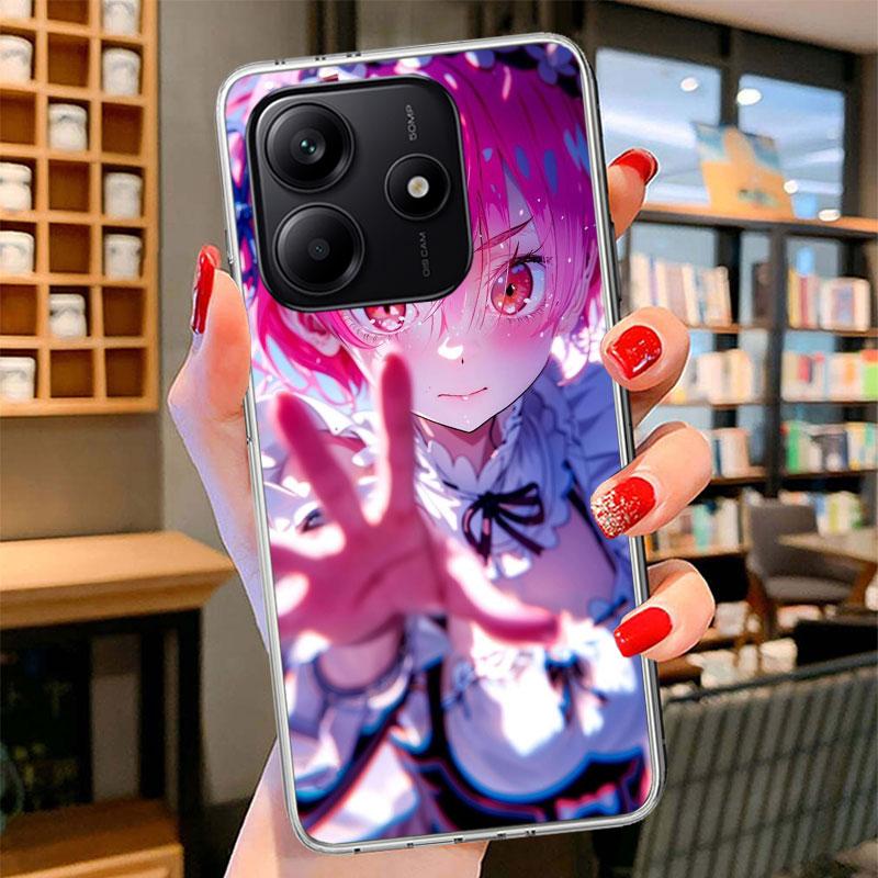 Чехол для телефона R-Rem Re Zero Аниме для Xiaomi Redmi Note 15 14 13 12 11 10 Pro Plus 14S 12S 11S 11T 11E 10S Мягкий Чехол-Оболочка Redmi