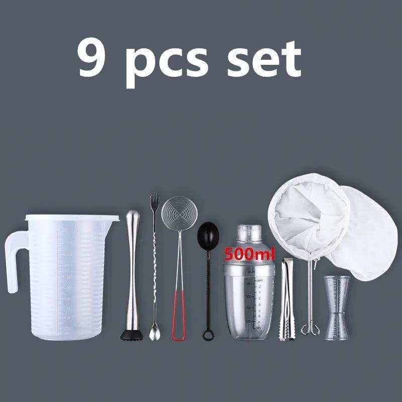 Пластиковый шейкер для коктейлей мартини 350 мл/530 мл/700 мл/1000 мл Миксер для винных напитков, винный шейкер, чашка для миксера для напитков, барная утварь, барный инструмент boston