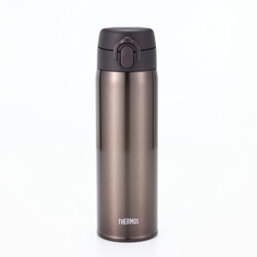 [.co.jp Exclusive] Thermos Vacuum Insulated Portable Mug, 500ml, Dark Brown, Removable Spout for Easy Cleaning, Ultra-Lightweight and Compact, One-Tou