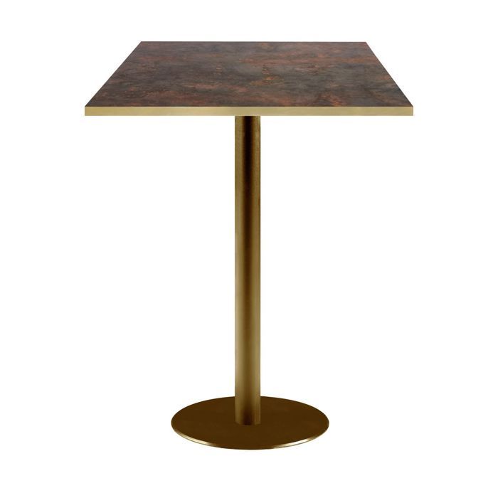 Rome Bistro Rust High Table 60 X 60 Cm