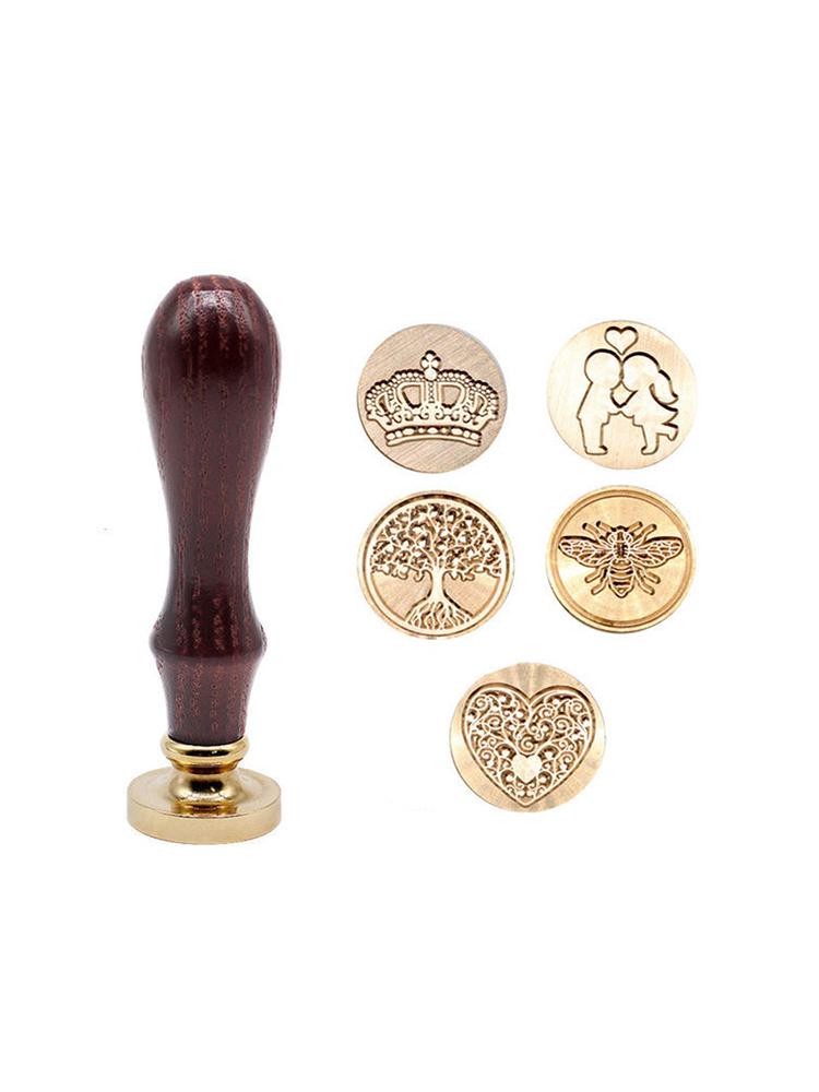 Штамп для восковой печати в стиле ретро для оформления открыток приглашений