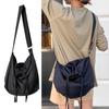 Women Large Capacity Shoulder Bag Nylon Crossbody Bag Fashion Drawstring Tote Bag Female Casual Messenger Bag for Travel
