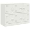 VidaXL Buffet blanc 99x39x73 cm acier, armoire, placard, buffet haut, armoire latérale, armoire de rangement, organisateur 841798