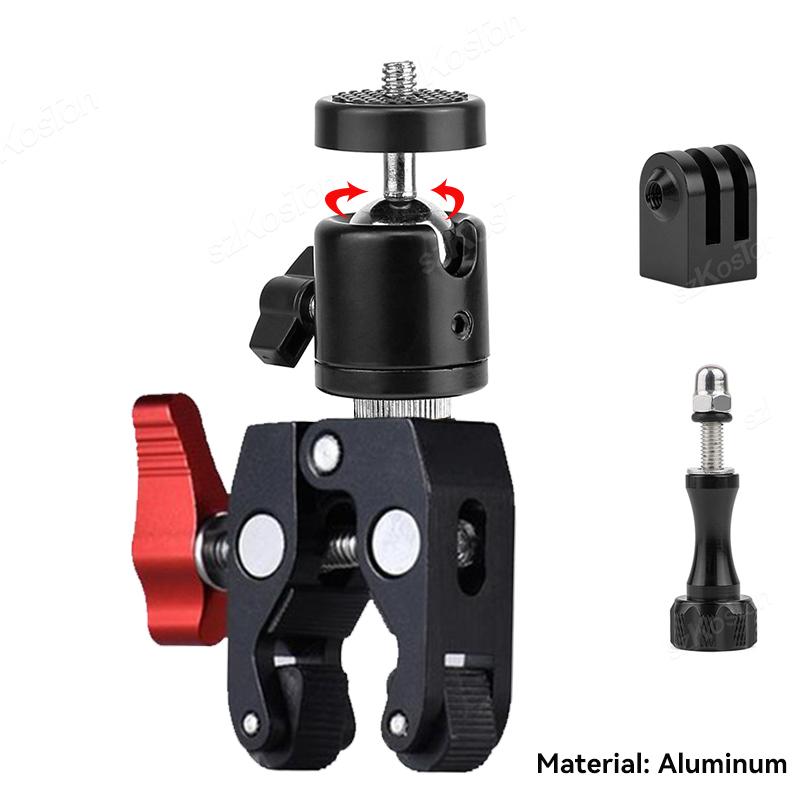 Camera Motorcycle Handlebar Mount Selfie Stick Bicycle Monopod for Go Pro 13 12 11 10 9 8 Insta360 X4 DJI Osmo Action 5 Pro 4 3