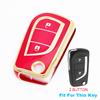 2/3/4 кнопки для Toyota Auris Corolla Reiz Avensis Verso Yaris Aygo Rav4 Scion TC IM TPU чехол для ключа автомобиля крышка пульт оболочка брелок