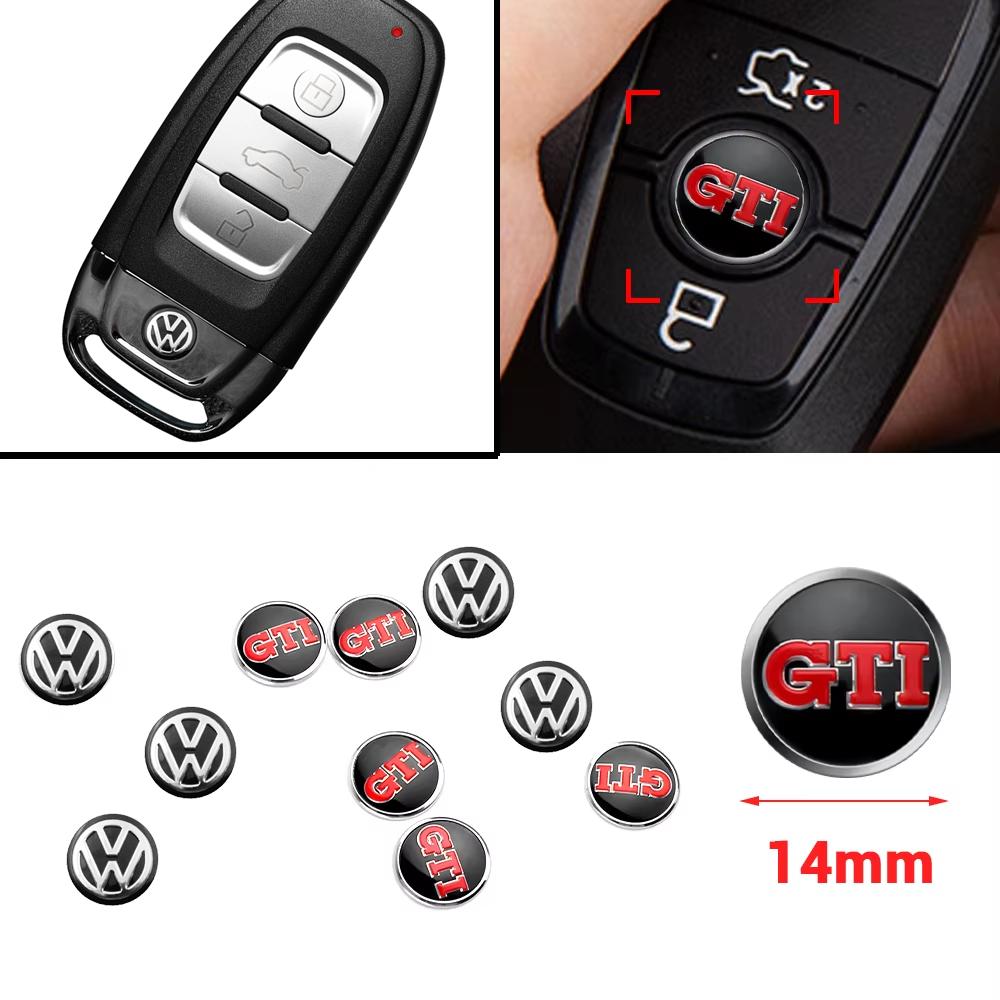 10Pcs 3D Car Styling Remote Control Key Logo Car Sticker for VW GTI Jetta Golf Beetle CC EOS R32 MK4 golf motion MTM Volkswagen zr4