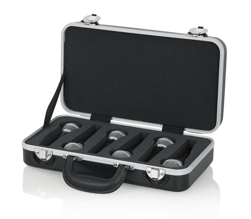 GATOR Microphone Case PE Hard GM-6-PE Black