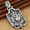 S925 Sterling Silver Lion Head Pendant - Men's Retro Fashion