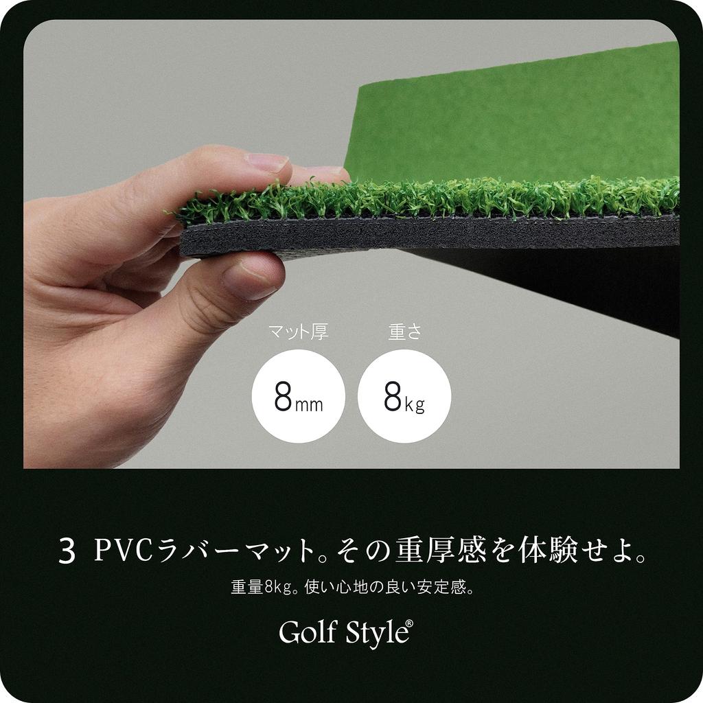 GolfStyle Golf Large 100 x PGA Professional Supervised Golf Practice Для практики Искусственный одинарный коврик, 150 см, Модель, Коврик, Свинг, Практика,