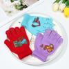 Baby Boys Girls Soft Non-slip Cute Cartoon Kids Gloves Thick Warm Knitted Mittens