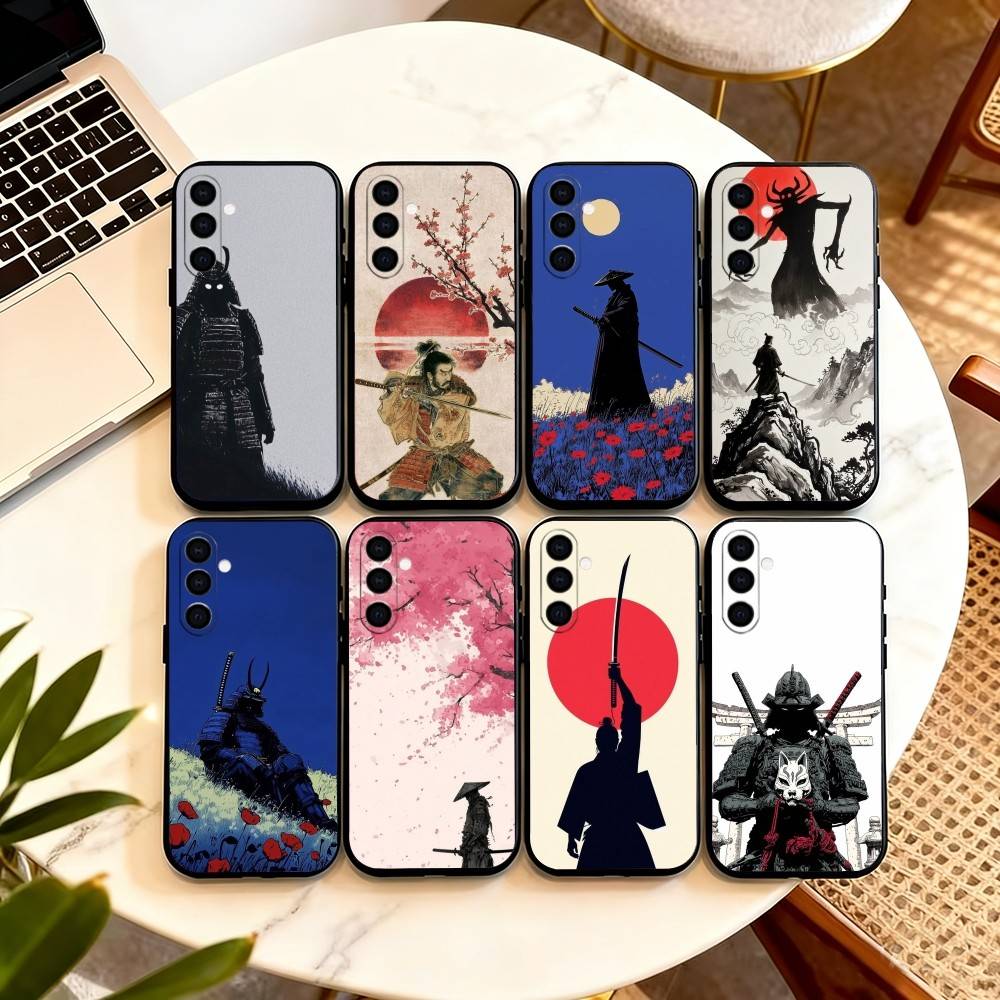 Japanese Bushido Samurai Japan Phone Case For Samsung Galaxy A73,A72,A71,A70,A53,A52,A51,Others Soft Black Cover