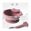 Silicone Suction Bowl Set with Spoon for Baby Feeding - First Stage Silicone Plate D
