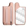 Кожаный чехол-кошелек для телефона с RFID-защитой и ремешком на запястье, держатель для карт с самоклеящимся слотом, аксессуары для телефона