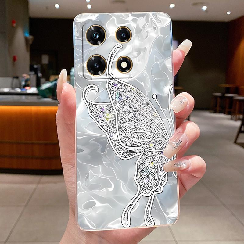 Чехлы для Infinix Note 30 Pro Чехол-бампер с цветочным рисунком для Note 30 VIP Для Infinix Note 30 5G X6711 Note30 4G Мягкий силиконовый ТПУ чехол