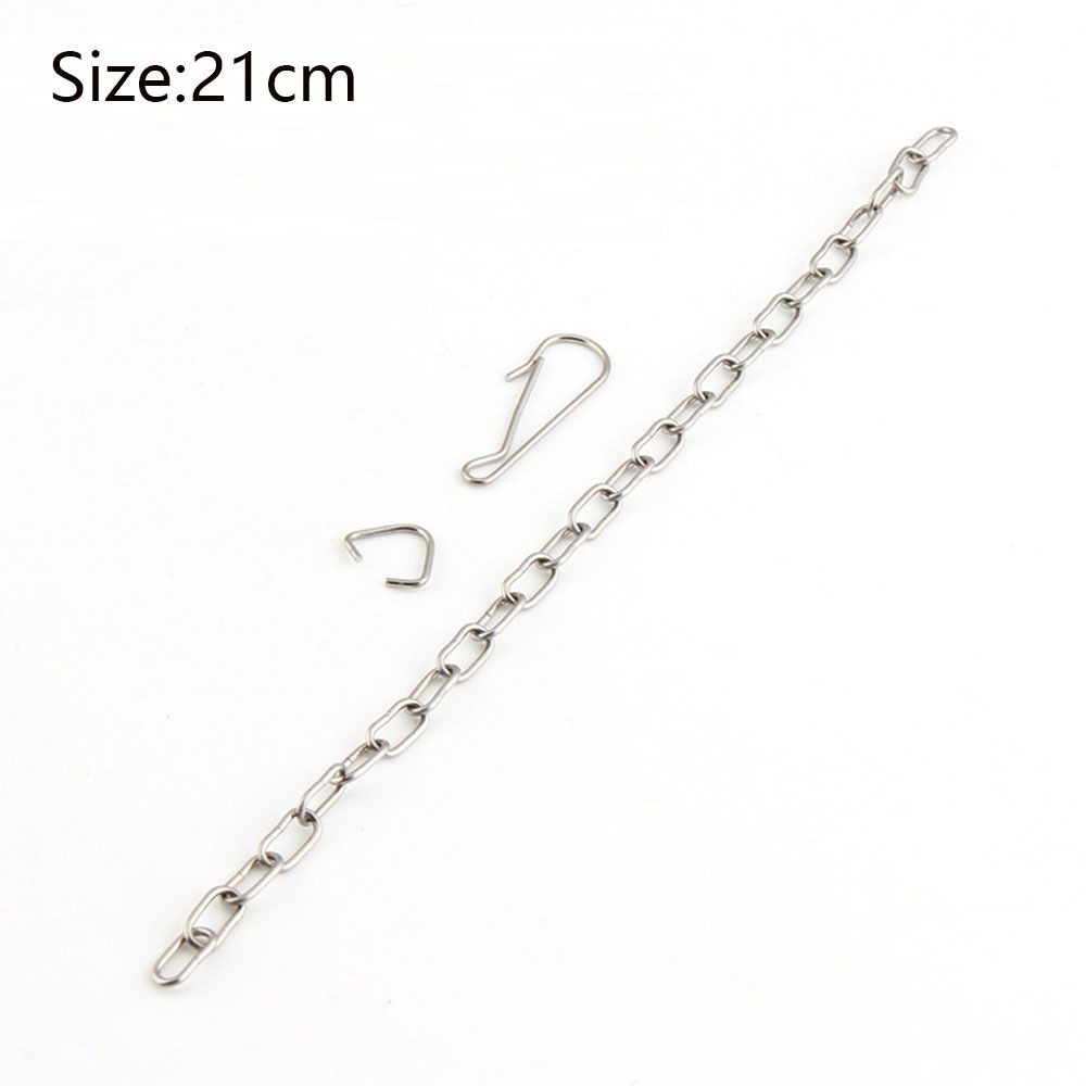 10 шт. Серебристая ручка-цепочка Цепочка для сливного клапана унитаза из нержавеющей стали Бачок для воды