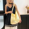 Girly Style Korean Version Tote Bag Satin Pearlescent Large Capacity Cloth Bag Worker