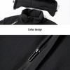 MiiOW Men's Winter Thickened Cotton Jacket with Removable Hood