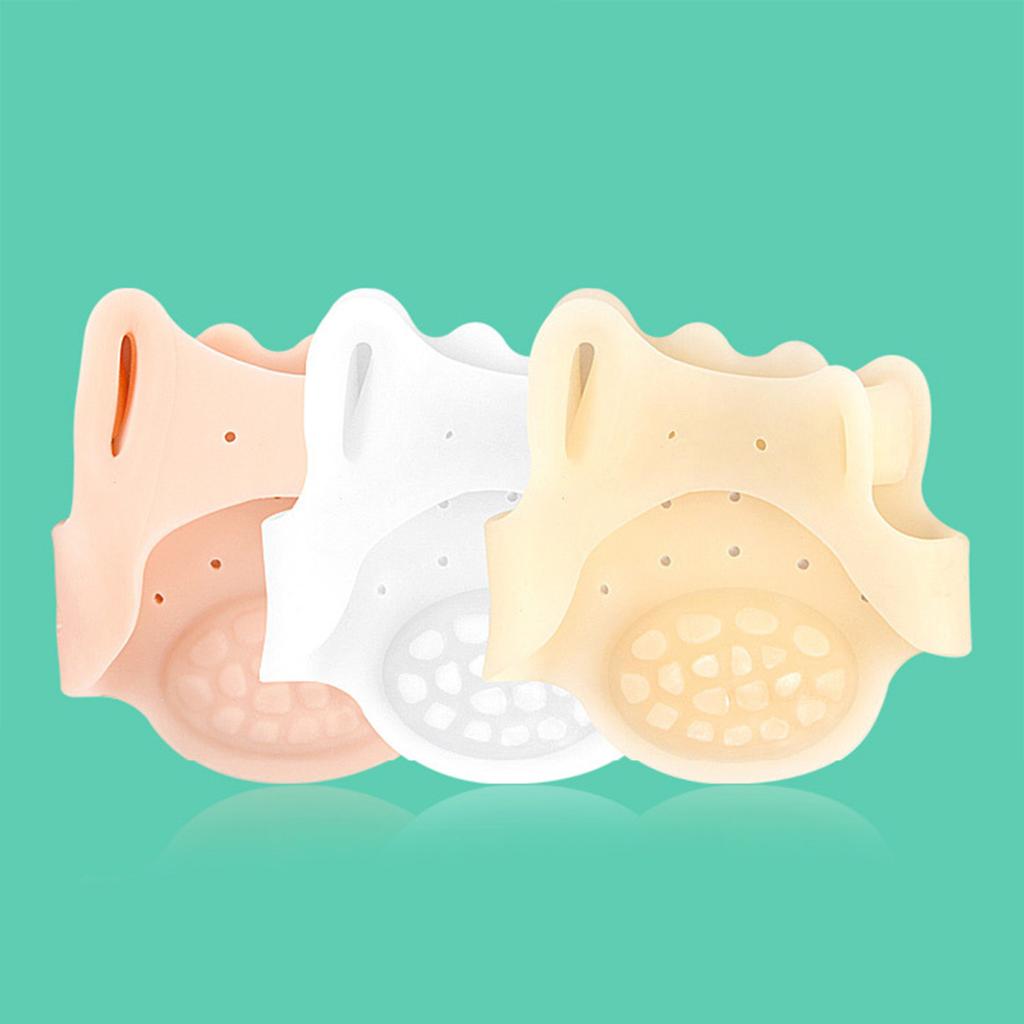 1 пара разделителей пальцев ног для женщин, корректор косточек на пальцах ног, мягкие силиконовые разделители для пальцев ног, для устранения накладывающихся друг на друга косточек на мозолях, облегчение боли в передней части стопы